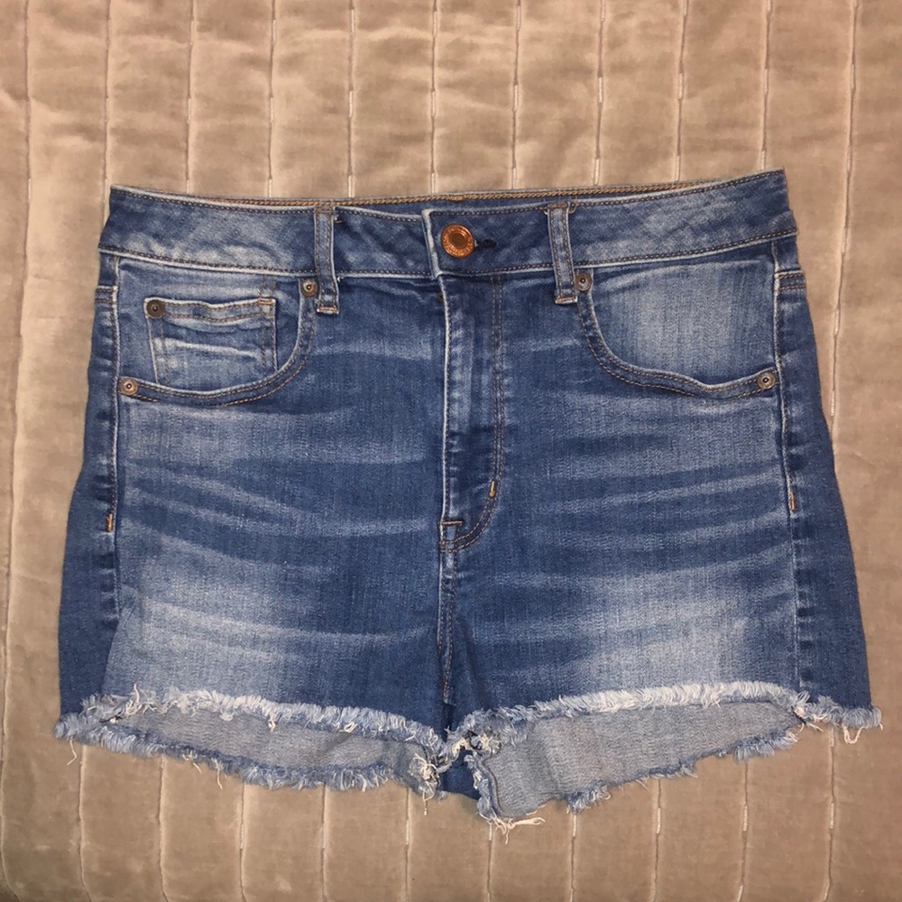 American Eagle Super High Rise Jean Shorts